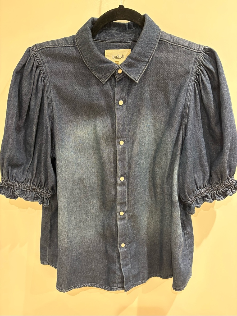 Honey denim ba&sh shirt size 1 - Picture 3 of 8